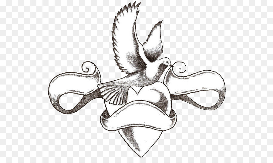 Swallow tattoo Doves as symbols Columbidae - flying sparrow png download - 592*530 - Free Transparent Tattoo png Download.