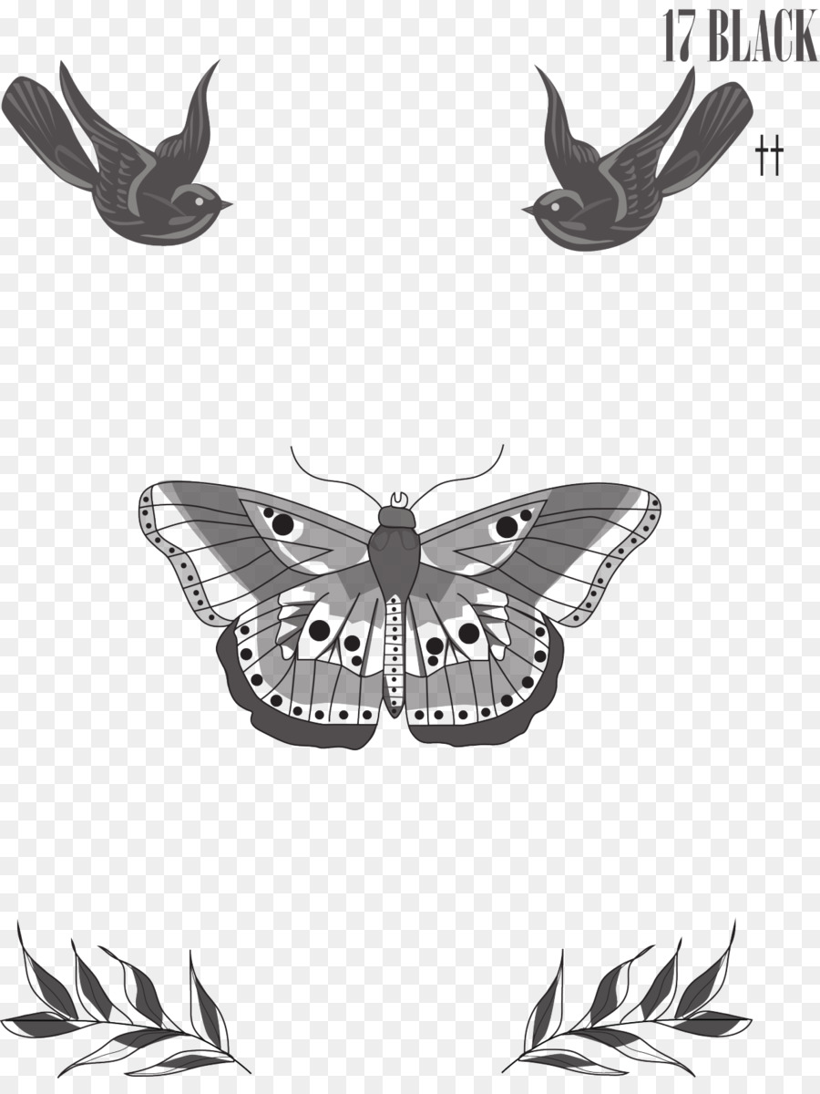 Swallow tattoo T-shirt One Direction - post it png download - 1280*1682 - Free Transparent Tattoo png Download.