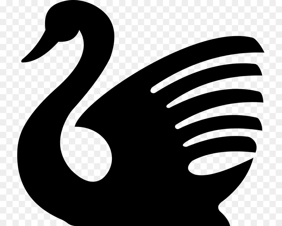 Black swan Silhouette Drawing Clip art - white swan png download - 789*720 - Free Transparent Black Swan png Download.