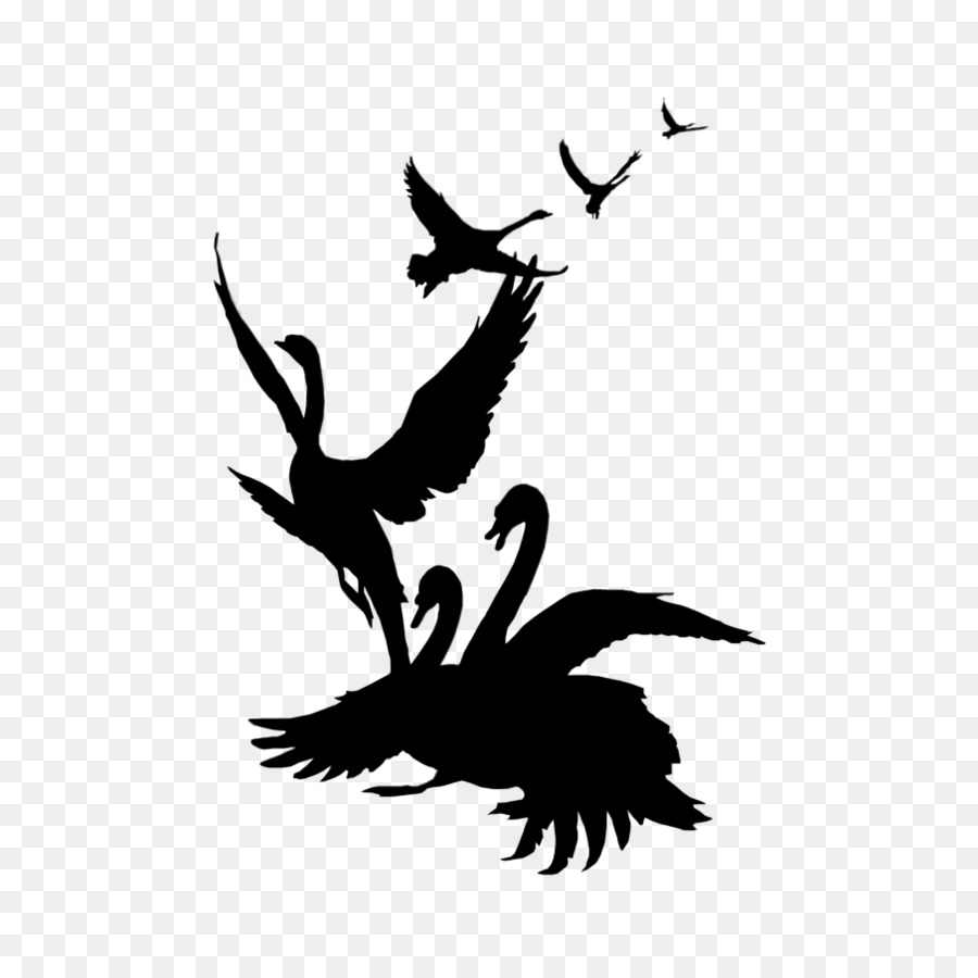 Silhouette Black swan Clip art - swan dance png download - 894*894 - Free Transparent Silhouette png Download.