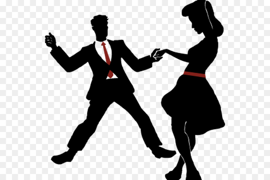 Swing Ballroom dance Vector graphics Illustration - Silhouette png download - 600*600 - Free Transparent  png Download.