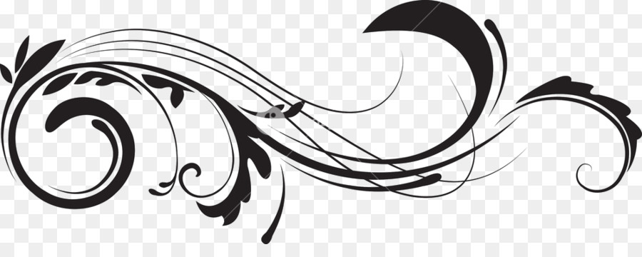 Line art Royalty-free - Silver Swirl png download - 1000*380 - Free Transparent  png Download.