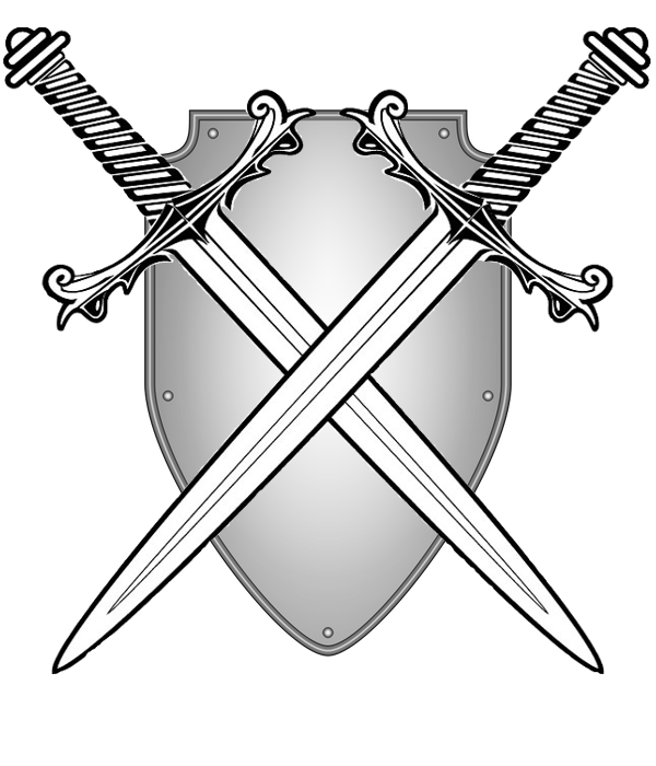 Crossed swords clipart. Free download transparent .PNG