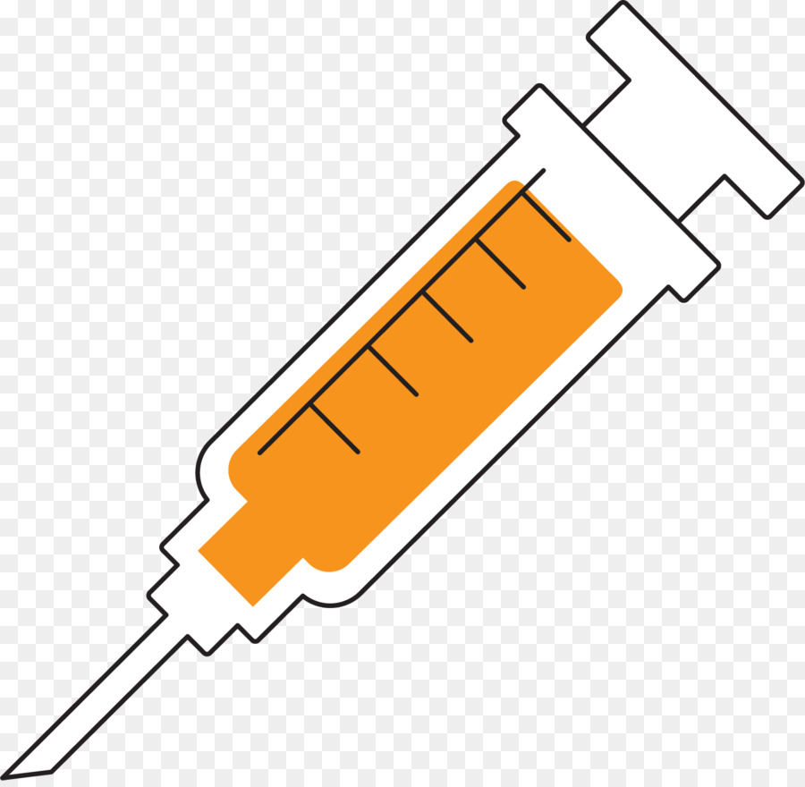 Syringe Injection Hypodermic needle Clip art - Orange syringe png download - 1557*1510 - Free Transparent Syringe png Download.