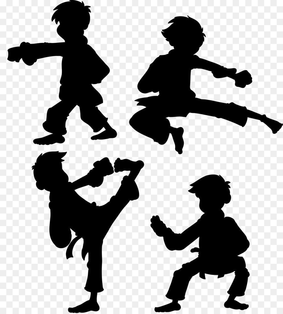 Silhouette Taekwondo - Taekwondo silhouette for kids png download - 2540*2815 - Free Transparent Silhouette png Download.