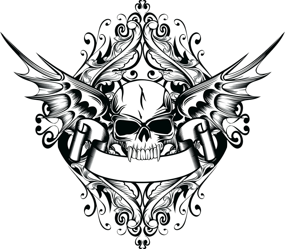 Cool Skull Tattoo Design Drawing Png Png Svg Clip Art - vrogue.co