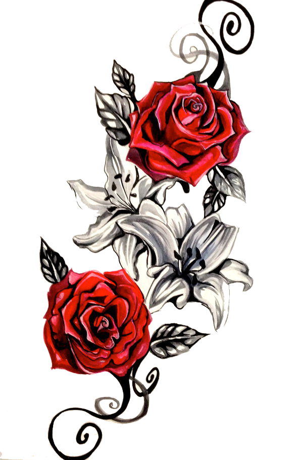 Transparent Slither Clipart - Colored Snake Skull Tattoo, HD Png Download -  vhv