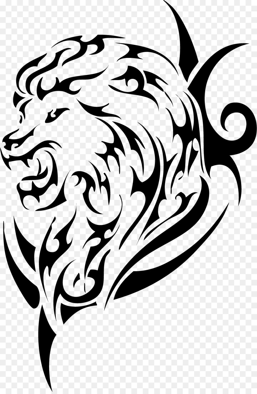 Lion Sleeve tattoo Tribe - Tribal Crown Tattoo png download - 1078*1645 - Free Transparent Lion png Download.