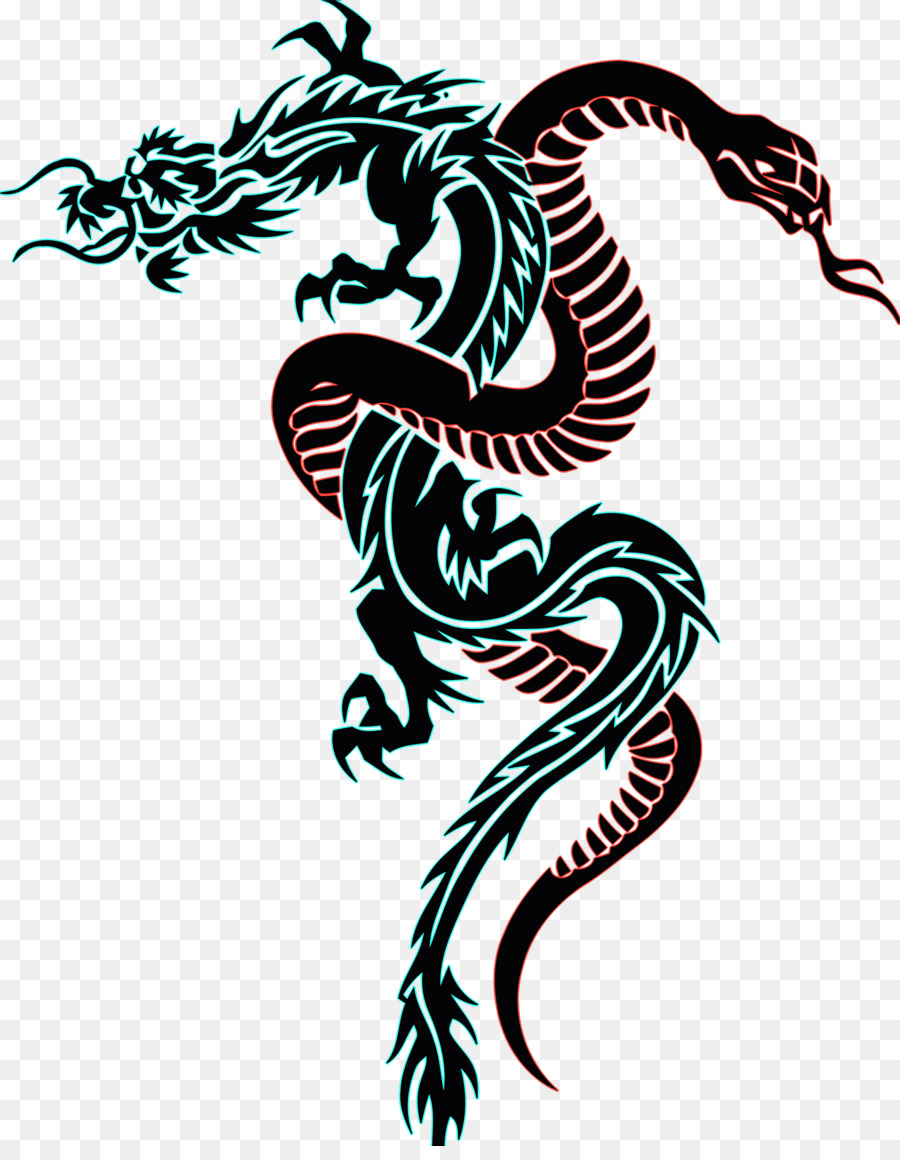 Snake Tattoo Chinese dragon Clip art - tattoo png download - 1884*2400 - Free Transparent Snake png Download.