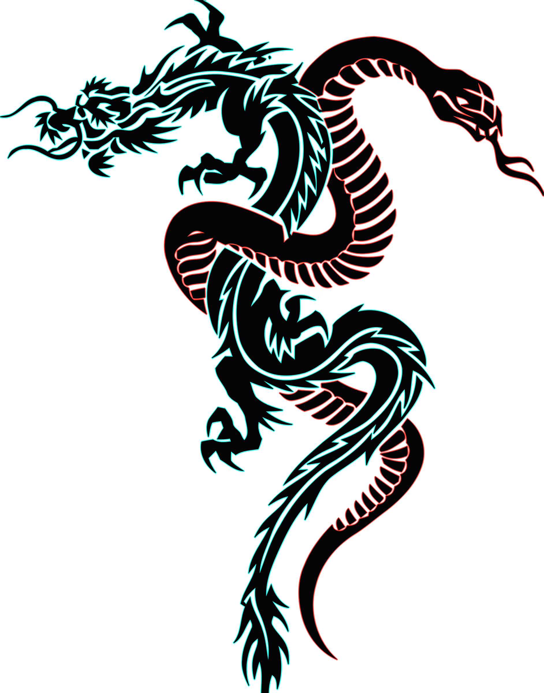 Snake Tattoo Chinese dragon Clip art - tattoo png download - 1884*2400 -  Free Transparent Snake png Download. - Clip Art Library