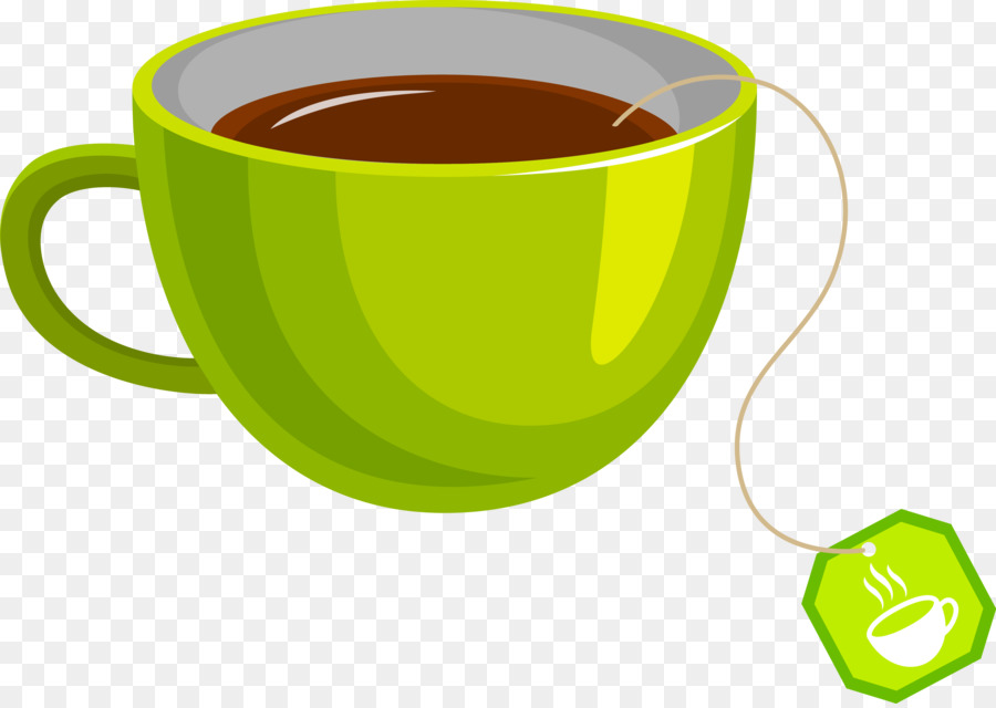 Green tea Coffee cup Teacup - Vector green cup png download - 3793*2680 - Free Transparent Tea png Download.