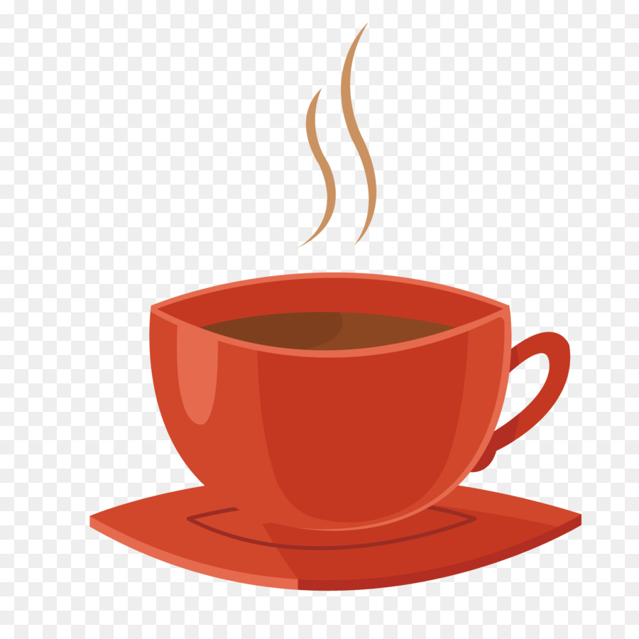 Coffee cup - Vector red cup of coffee png download - 1875*1875 - Free Transparent Coffee png Download.