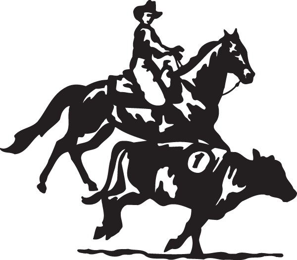 Team penning Ranch sorting Clip art Cattle Sticker - Western png ...