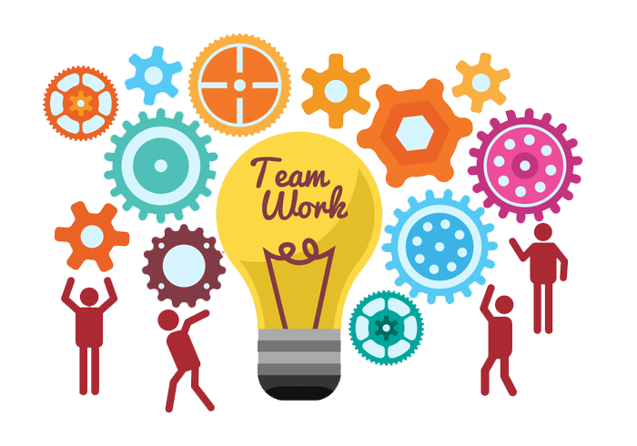 Teamwork Start The Team To Work Together Light Bulb Ideas Png Download Free