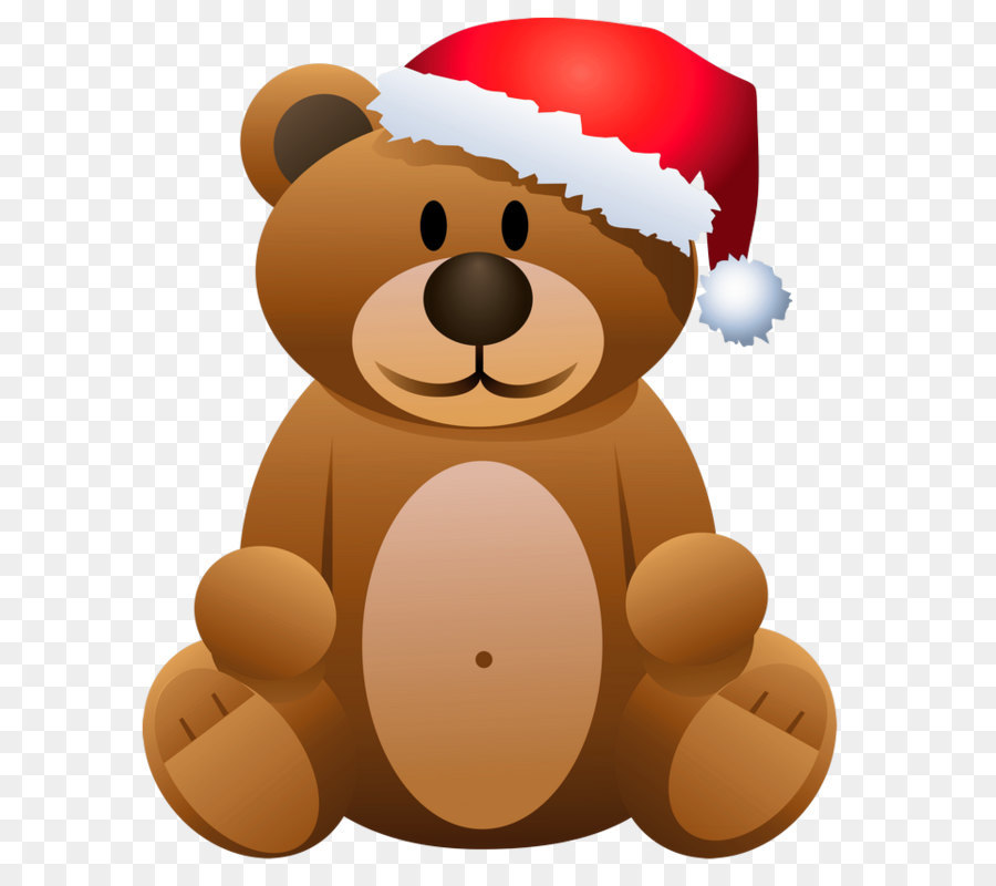 Bear Santa Claus Christmas Clip art - Christmas Brown Bear PNG Clipart png download - 694*851 - Free Transparent  png Download.