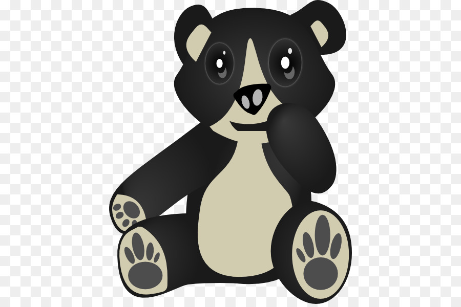 American black bear Polar bear Giant panda Clip art - toy polar bear family png download - 474*594 - Free Transparent  png Download.