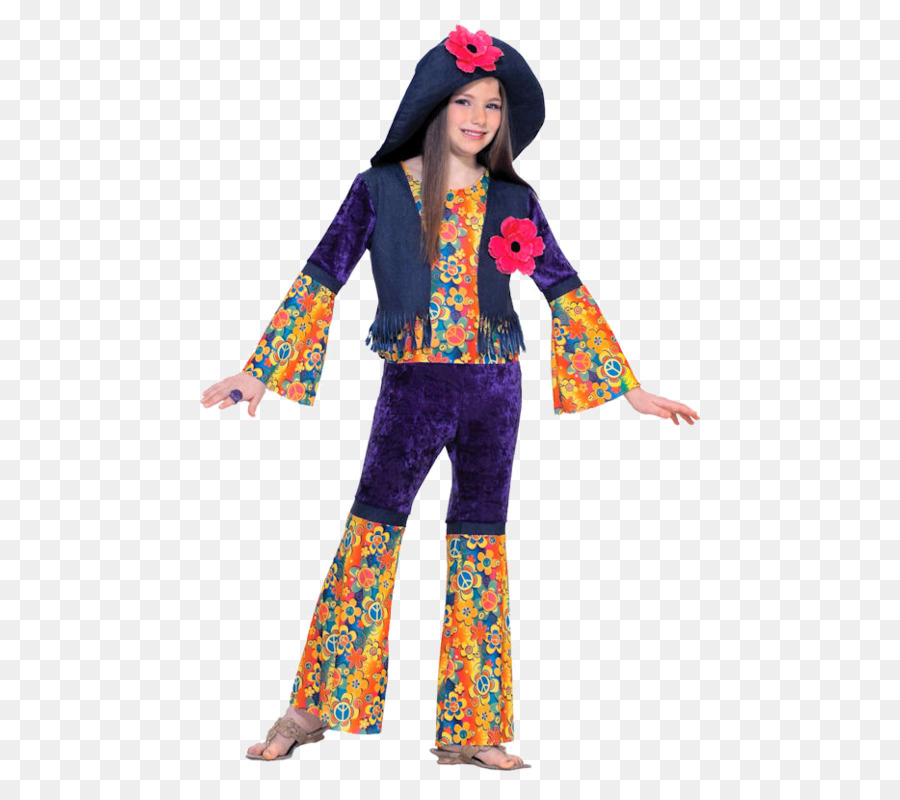 World Costume Festival Hippie teenager Disguise - hippie outfits png download - 500*793 - Free Transparent  png Download.