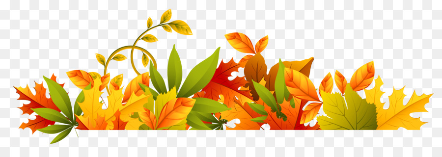 Autumn Clip art - Thanksgiving Border Cliparts png download - 5264*1796 - Free Transparent Autumn png Download.