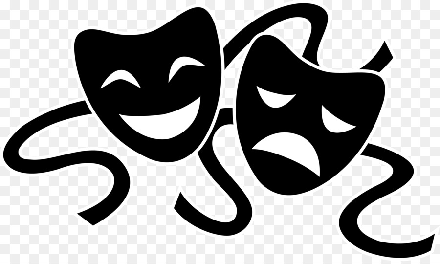 Theatre Drama Play Tragedy Mask - Transparent Drama Cliparts png download - 8600*5101 - Free Transparent Theatre png Download.