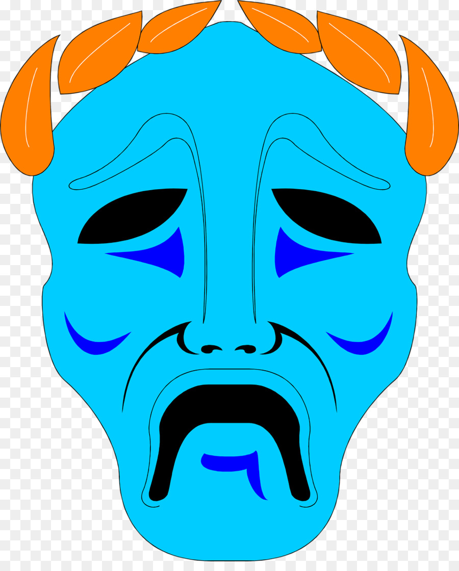 Mask Theatre Tragedy Clip art - drama png download - 958*1172 - Free Transparent Mask png Download.