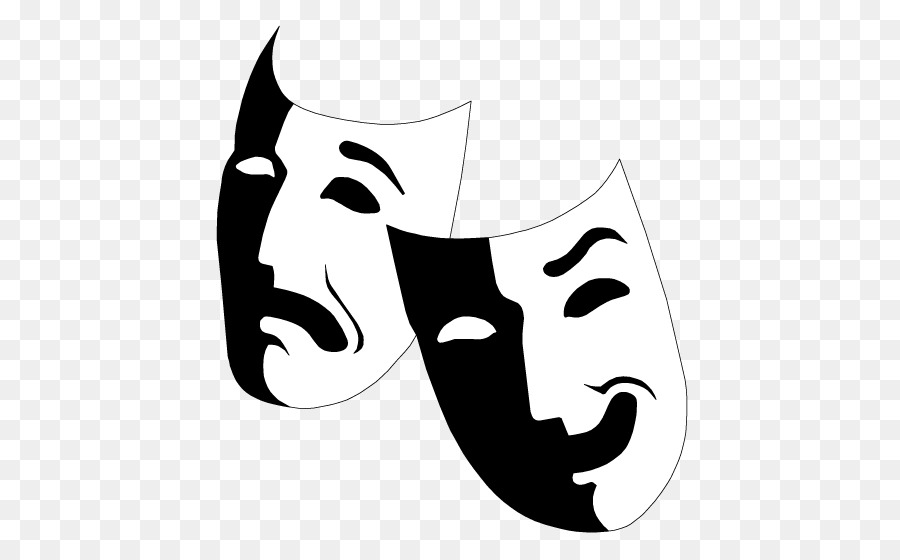 Mask Musical theatre Drama Clip art - actor png download - 525*548 - Free Transparent Mask png Download.