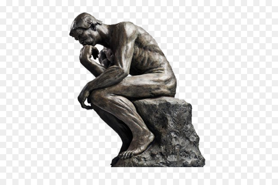 The Thinker Statue Thought Sculpture - others png download - 550*589 - Free Transparent Thinker png Download.