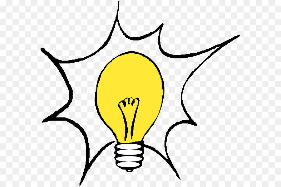 Incandescent light bulb Lamp Clip art - Thinking Cartoon png download - 640*598 - Free Transparent  Light png Download.