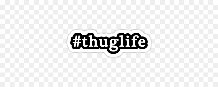 Thug Life Black and white Sticker - Thug Life png download - 375*360 - Free Transparent Thug Life png Download.