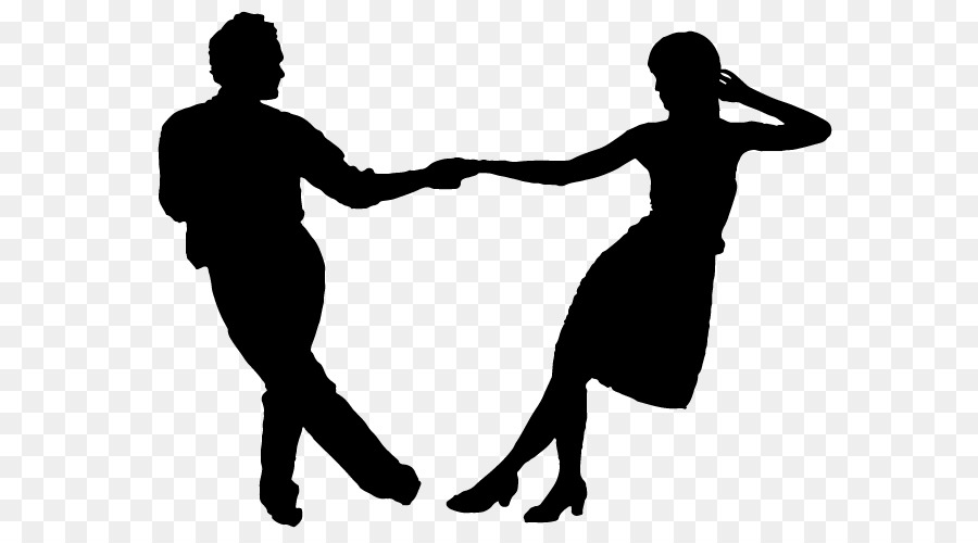 Swing Ballroom dance Carolina shag Collegiate shag - Silhouette png download - 647*490 - Free Transparent Swing png Download.