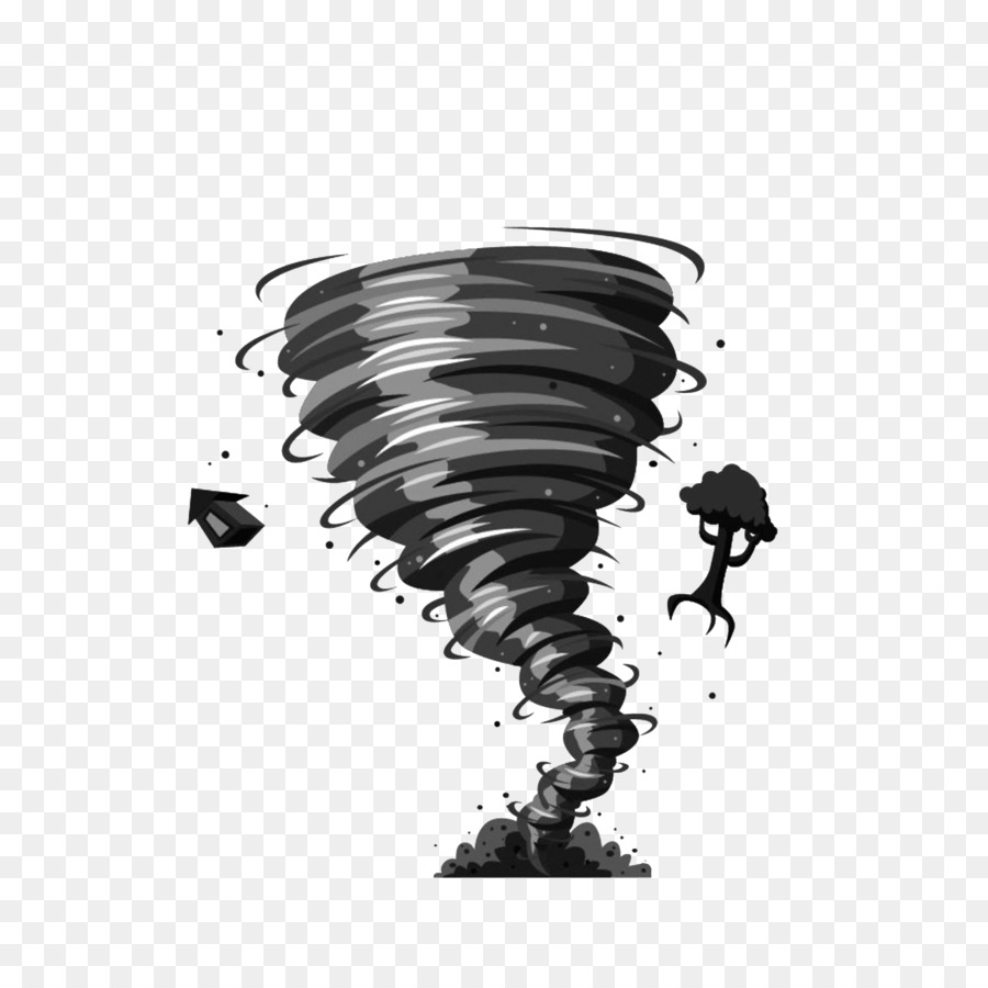 Tornadoes of 2018 Free content Clip art - A tornado that rolls up houses and trees png download - 5000*5000 - Free Transparent Tornado png Download.