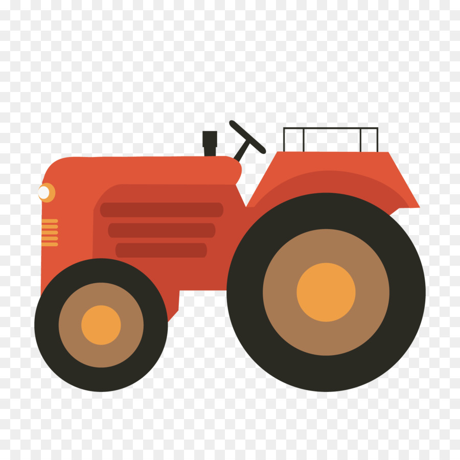 Tractor Farm Agriculture Clip art - Red tractor png download - 1500*1500 - Free Transparent Tractor png Download.