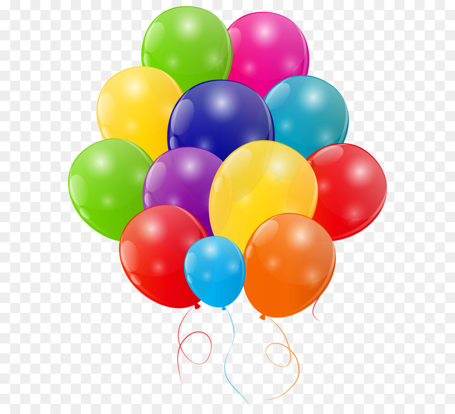Birthday cake Balloon Clip art - Bunch of Colorful Balloons Transparent PNG Clip Art Image png download - 6364*8000 - Free Transparent Balloon png Download.