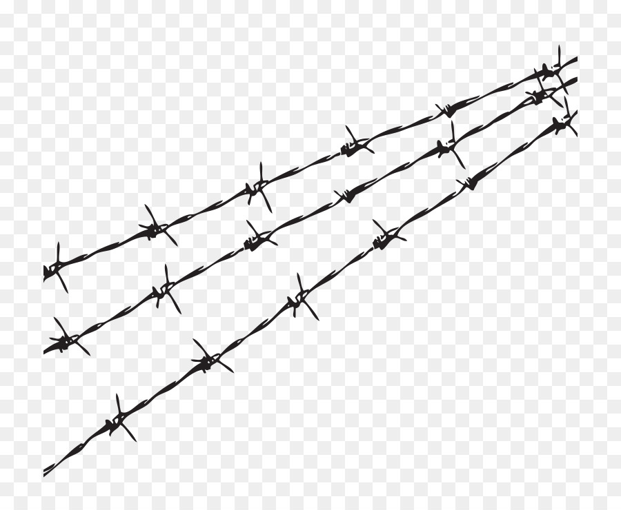 Barbed wire Fence Black and white Monochrome - barbwire png download - 774*727 - Free Transparent Barbed Wire png Download.