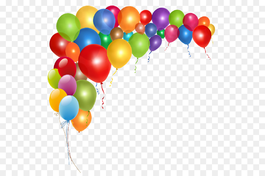 Birthday Balloon Party Clip art - Party Decor Cliparts png download - 600*600 - Free Transparent Birthday png Download.