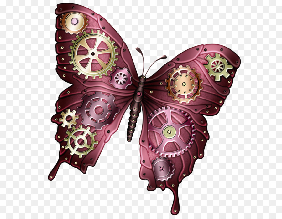Butterfly Steampunk Clip art - butterfly png download - 700*700 - Free Transparent Butterfly png Download.