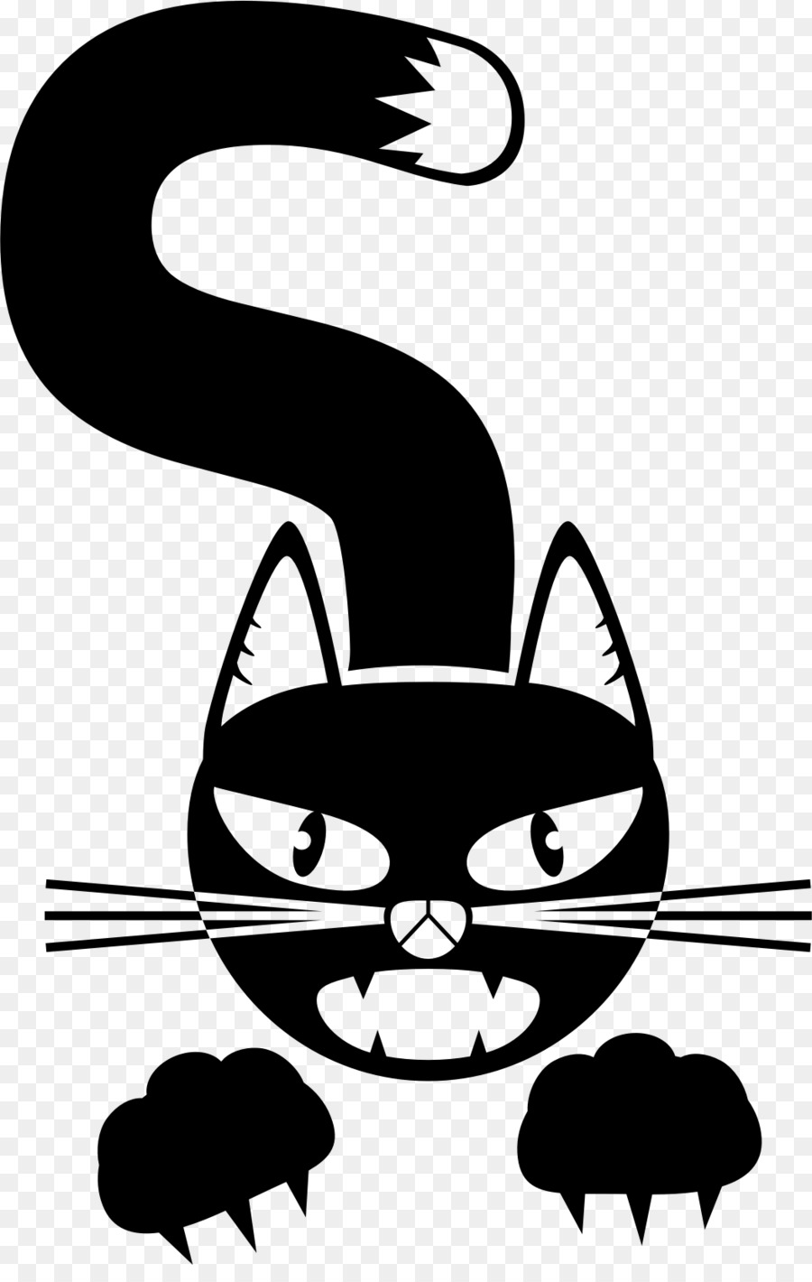 Cartoon Cat Drawing Clip art - black cat png download - 1054*1641 - Free Transparent  Cartoon png Download.