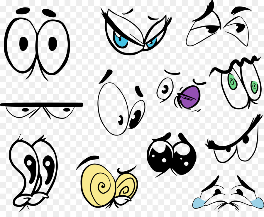 Drawing Cartoon Animation Eye - Vector hand painted cartoon eyes png download - 2510*2020 - Free Transparent Drawing png Download.