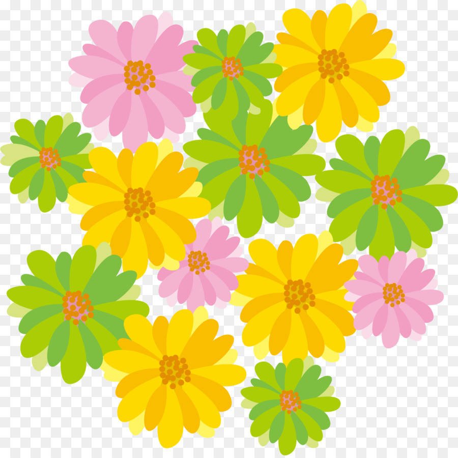 Clean cartoon flowers.png - others png download - 1361*1354 - Free Transparent Pregnancy png Download.