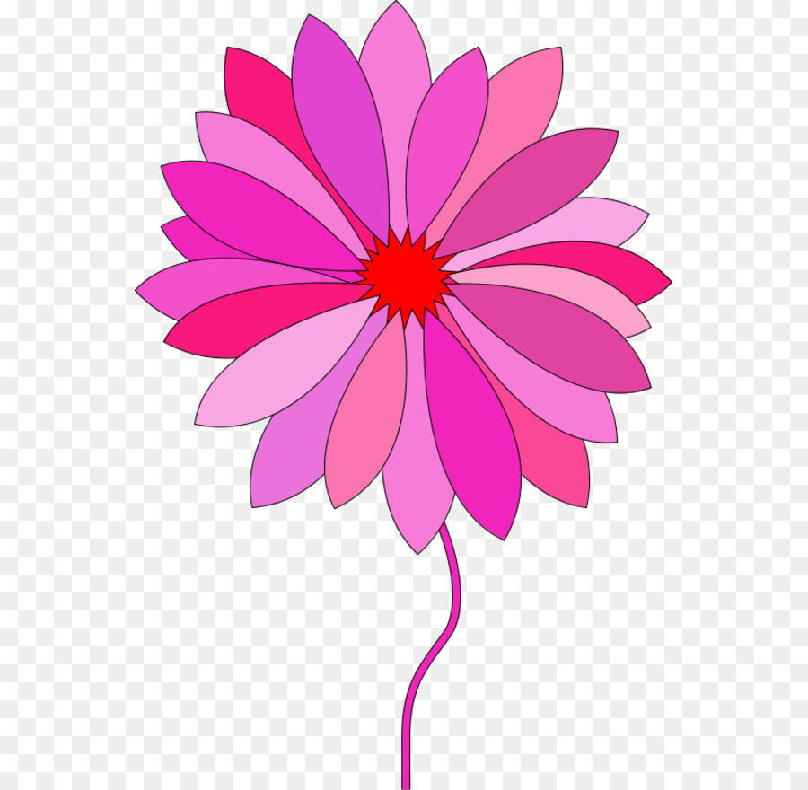 Flower Cartoon Blue Clip art - Pink Flowers Cartoon png download - 600*880 - Free Transparent Flower png Download.