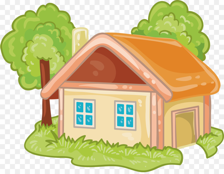 House Cartoon Log cabin - Cartoon house png download - 4124*3174 - Free Transparent House png Download.
