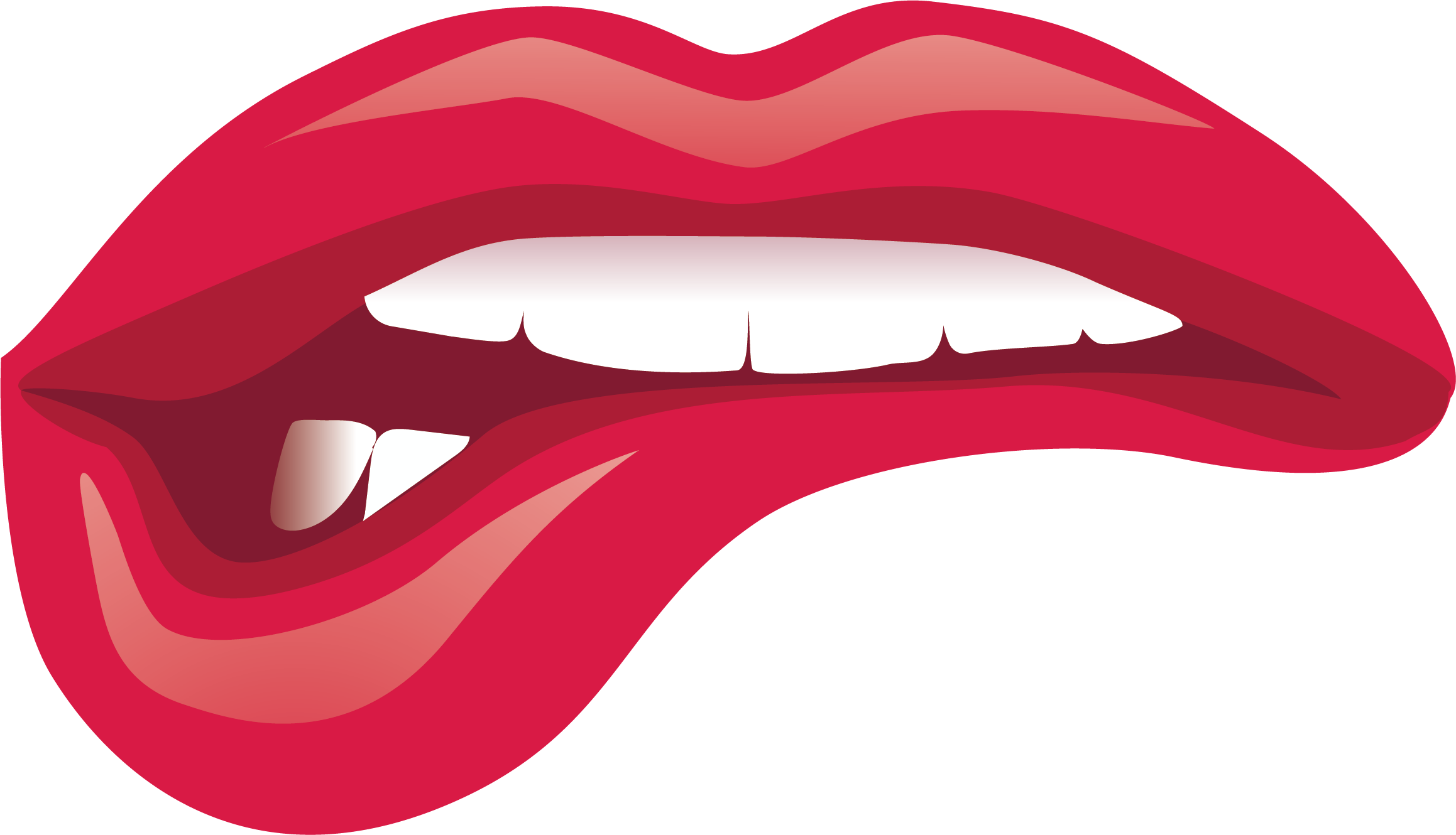 Lip Kiss Cartoon - Pretty cartoon lips png download - 2317*1330 - Free ...