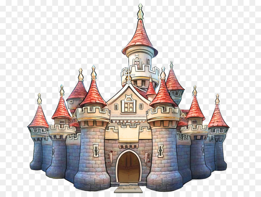 Castle Painting - Hand-painted cartoon castle png download - 1024*768 - Free Transparent Castle png Download.