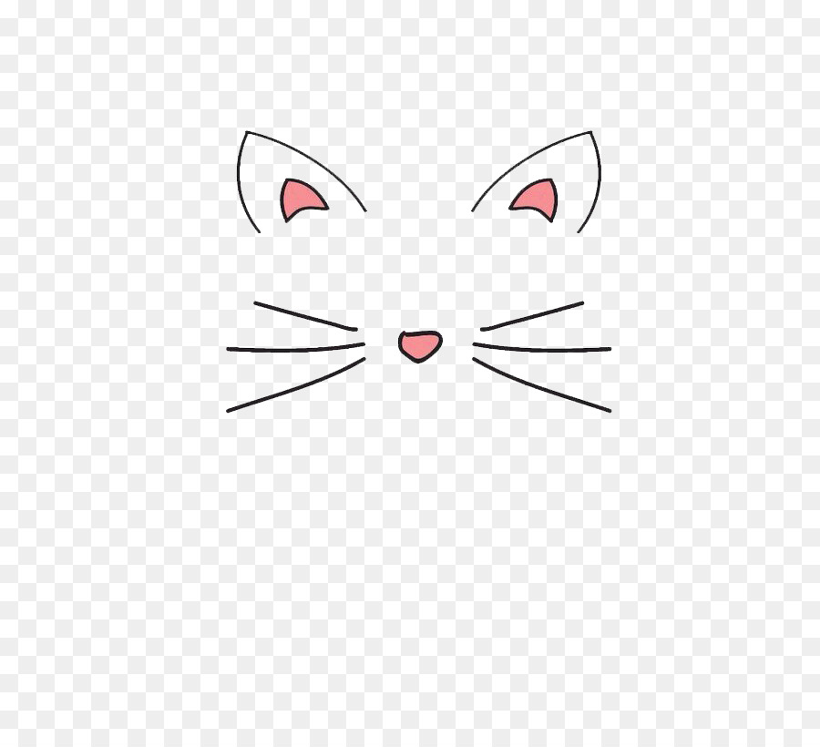 Whiskers Kitten Domestic short-haired cat Mask - cat ear png download - 500*807 - Free Transparent  png Download.