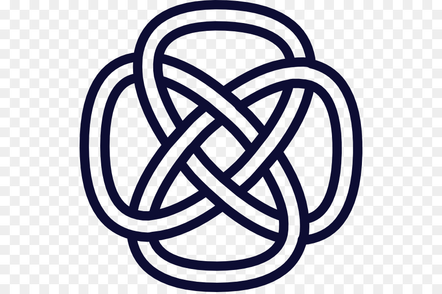 Celtic knot Celtic art Clip art - knotted rope png download - 576*596 - Free Transparent Celtic Knot png Download.
