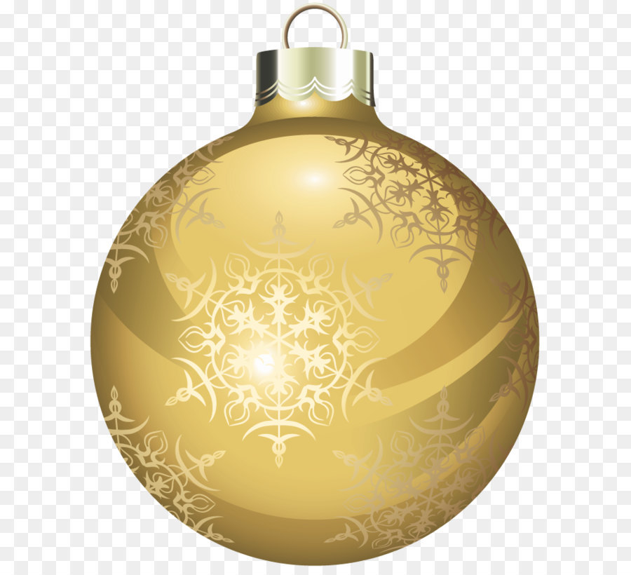 Christmas ornament Clip art - Transparent Gold Christmas Ball Clipart png download - 725*912 - Free Transparent Christmas Ornament png Download.