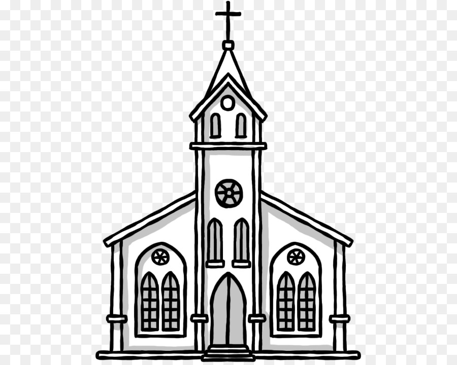 Drawing Chapel Church - Hand-painted church png download - 525*715 - Free Transparent Drawing png Download.
