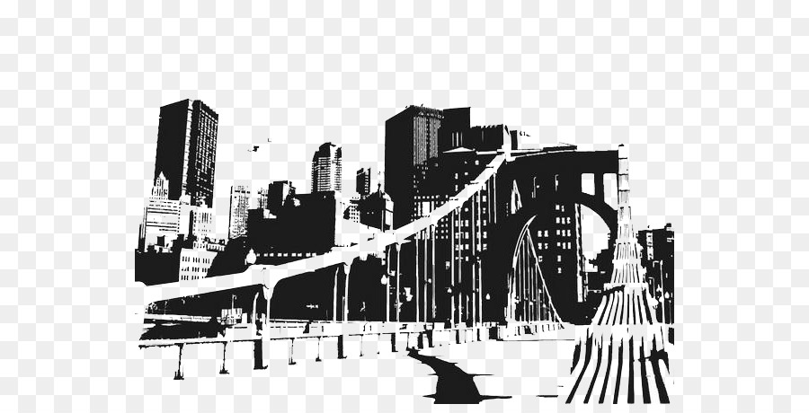 Manhattan Skyline Cityscape - Bridge City png download - 600*450 - Free Transparent Manhattan png Download.