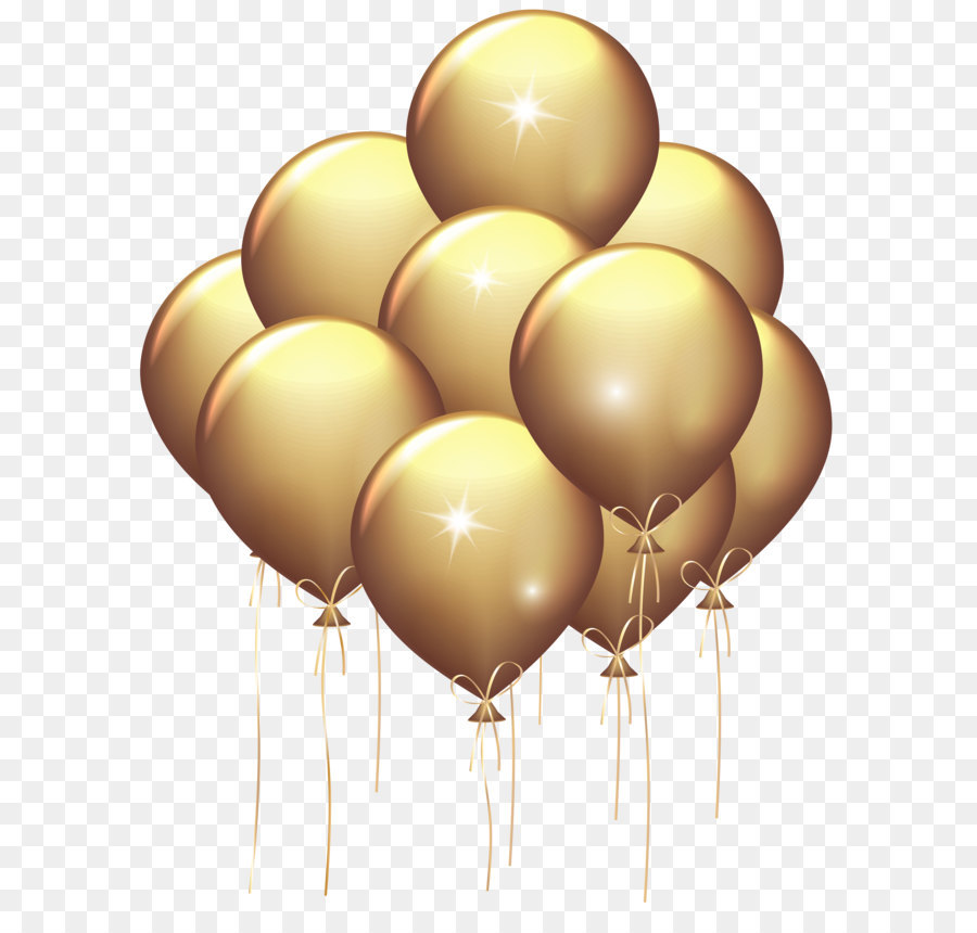 Gold Balloon Clip art - Gold Balloons Transparent Clip Art Image png download - 6190*8000 - Free Transparent Balloon png Download.