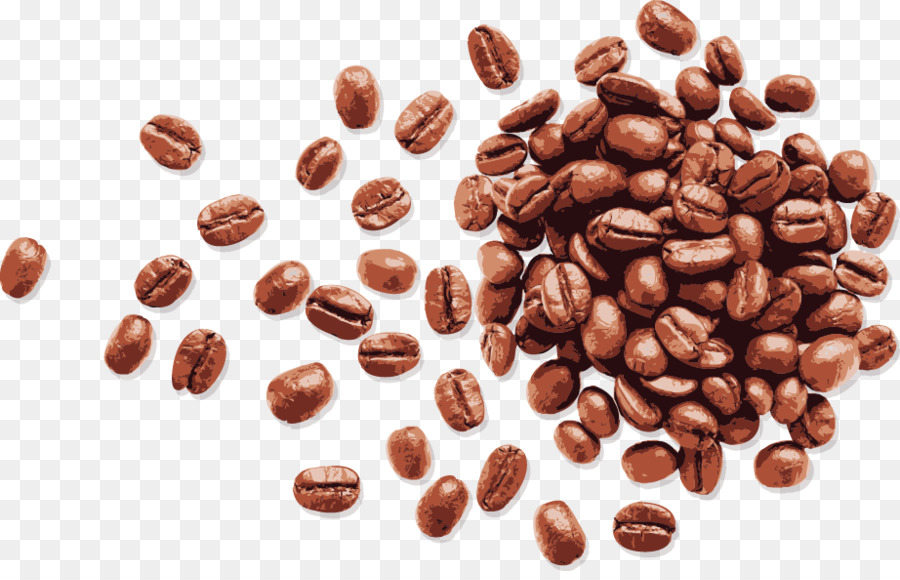 Coffee bean Espresso - Vector Hand-painted coffee beans png download - 922*585 - Free Transparent Coffee png Download.