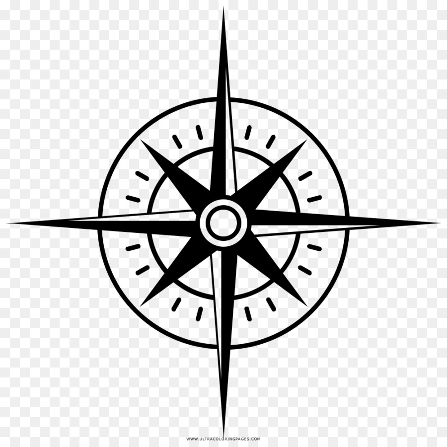Compass rose North Wind rose - compass png download - 1000*1000 - Free Transparent Compass Rose png Download.